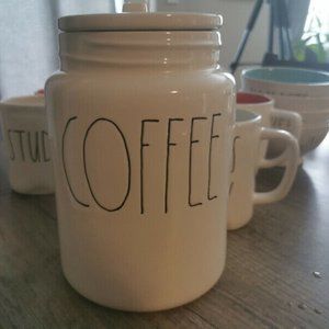 Rae Dunn 'M' Stamped DISCONTINUED Coffee Canister